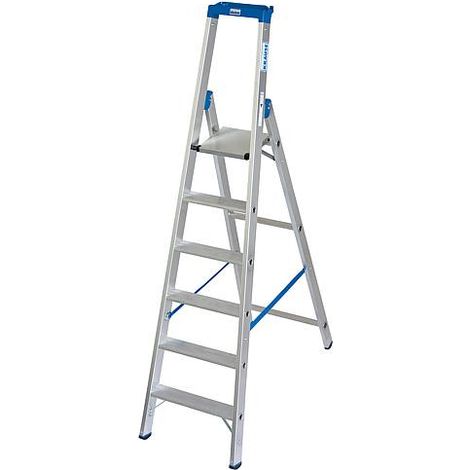 Escabeau H de travail 3,40 H reelle 1,40 Hauteur 2,05 6 marches (1/5)