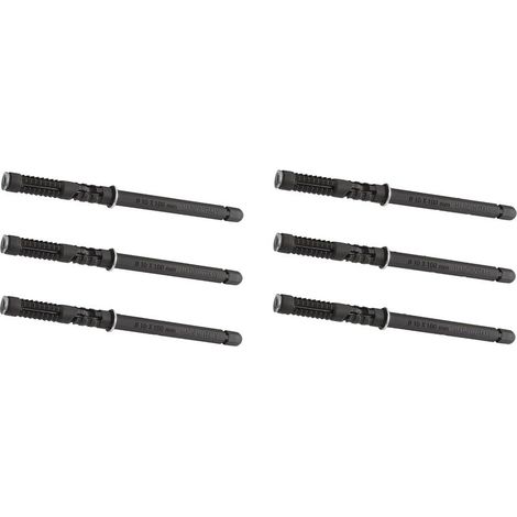 Supports d'étagère CLEAR Support d'étagère mural galvanisé (10 x 145 mm) Lot de 6 Acier Galvanisé Marron Clair Pour charges lourdes Montage mural Support d'étagère invisible (1/3)