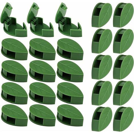 Support Mural pour Plantes Grimpantes, Clips de Fixation pour Végétaux Muraux, Crochets en Forme de Feuille pour Lianes, Accessoires d'Installation pour Plantes et Câbles (1/5)