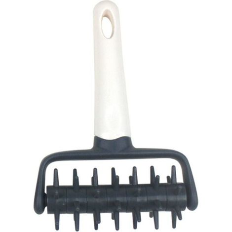 Rouleau Pique-pâte Gris Plastique Rouleau à Perforer la Pâte à Pizza Outil D'accueil Accessoiresde Fabricationde Pizza pour Tarte Aux Biscuits, Pâtisserie, Pain (1/4)