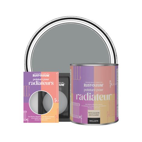Rust-Oleum Peinture pour radiateurs brillante - Anthracite Moyen (1/3)