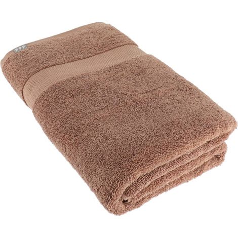 Serviette de bain 90x150 cm 100% coton - cappuccino - Tendance (1/2)