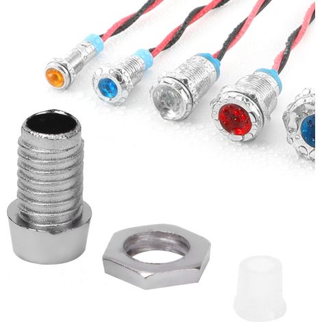 100 Stück 3-mm-LED-Fassungen, Lampensockel, Panel-Display, Kunststoff-Chromblende, Montage (1/5)