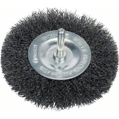 Spazzola circolare Bosch 100 mm setole acciaio 6 mm gambo