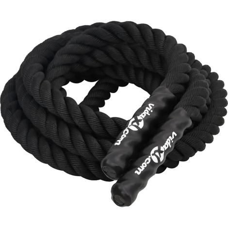 Corde de Combat, Construction en Polyester, Poignées Antidérapantes, vert armée (1/2)