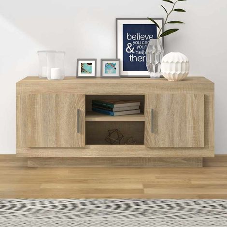 vidaXL Mobile Porta TV Rovere Sonoma 102x35x45 cm in Legno