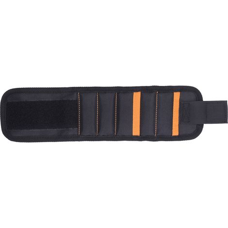 Bracelet magnétique en toile Oxford 5 compartiments doubles poches léger pour bricolage menuiserie décoration (1/5)