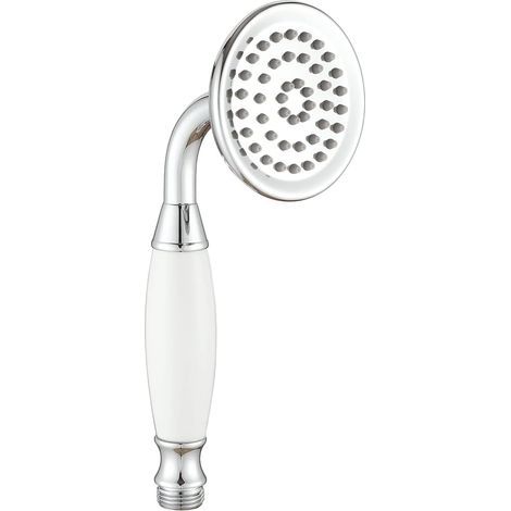 CCYKXA 3 Inch Traditional Chrome Brass Ceramic Shower Head for White Bathroom (1/5)