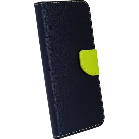cofi1453® Buch Tasche "Fancy" kompatibel mit XIAOMI REDMI NOTE 9T 5G Handy Hülle Etui Brieftasche Schutzhülle mit Standfunktion, Kartenfach Blau (1/5)