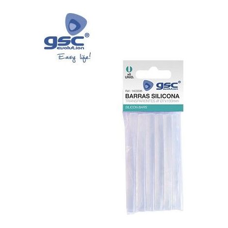 Beutel mit 6 transparenten Silikonstangen Ø7 GSC 001403306