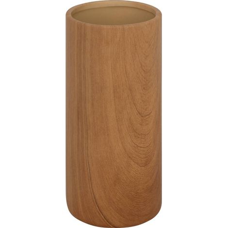 Jarrón cilíndrico Sao cerámica marrón H20cm - Atmosphera créateur d'intérieur