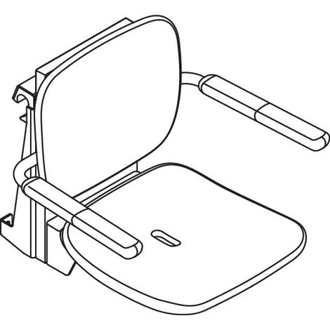 HEWI 802.51.14260 Siège suspendu Premium, FR/CH (1/2)