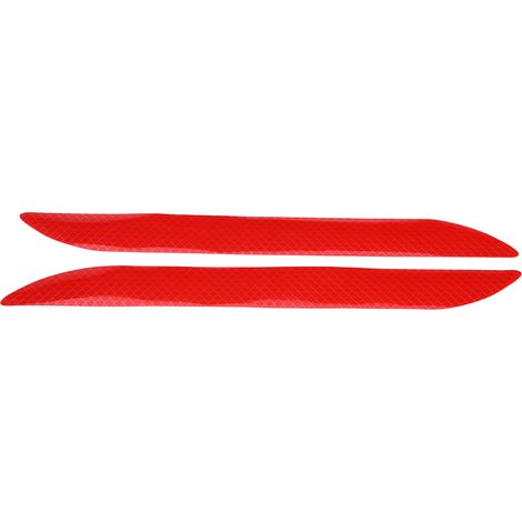Akozon 2 Stück rote selbstklebende reflektierende Auto-Warnaufkleber - wasserfest, Nachtsichtbarkeit Secalsine (rot).