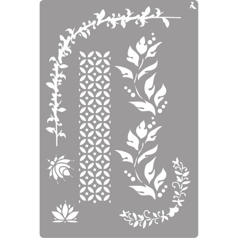 La Pajarita 090027 C Stencil ST-27 Ornaments (1/3)
