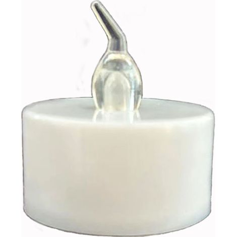 Bougies chauffe-plat alimentées par télécommande, bougies vacillantes sans flamme, 24 pièces (1/4)