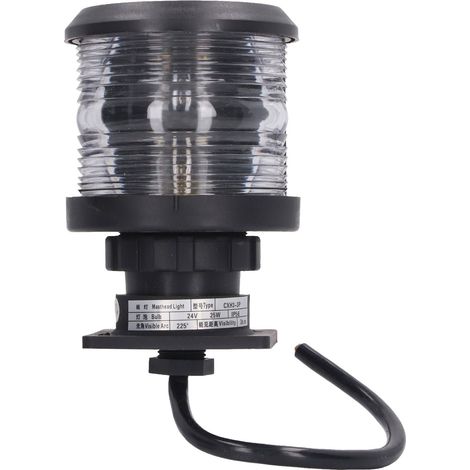 25-W-LED-Bootsnavigationsleuchte, 2 Meilen Rundumsichtweite, IP56 wasserdichte Mastdeckleuchte (1/5)