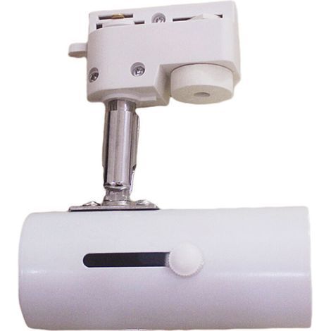 Support de spot LED sur rail E27 orientable – douille renforcée à 3 fils, couleur blanche, 220V pour éclairage intérieur (1/4)