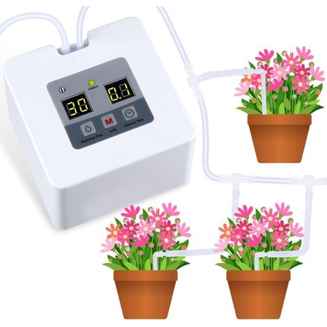 Kit d'irrigation Goutte à Goutte Automatique Micro, système d'auto-arrosage avec minuterie d'eau électronique de 30 Jours (1/5)
