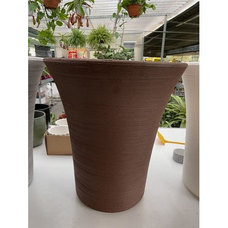 Vaso tondo in resina Mimosa 50 cm. Bronzantico