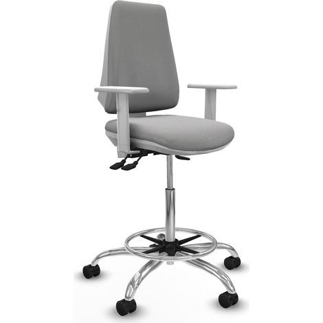 Hocker piqueras y crespo Elche weiß Schaumstoff Chrom (1/2)