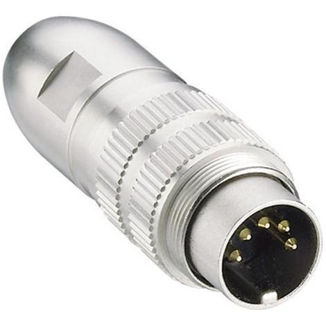 Connecteur rond DIN mâle, droit Lumberg 0331 08 Nombre de pôles: 8 argent 1 pc(s) D21625 (1/3)