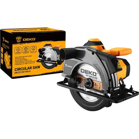 Scie circulaire, lame de 185 mm, puissance de 1200 W, DKCS12G185LA (1/2)