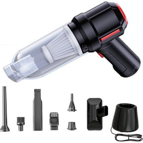 Mini Electric Air Blower: Portable Handheld Cordless Vacuum Cleaner Duster and PC Vacuum Cleaner, Car Duster, Offices, Car Interiors