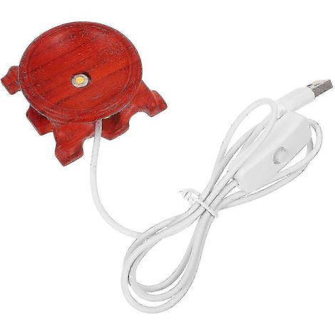 Socle lumineux LED en bois pour boule de cristal (lot de 2) avec lumière chaude (1/5)