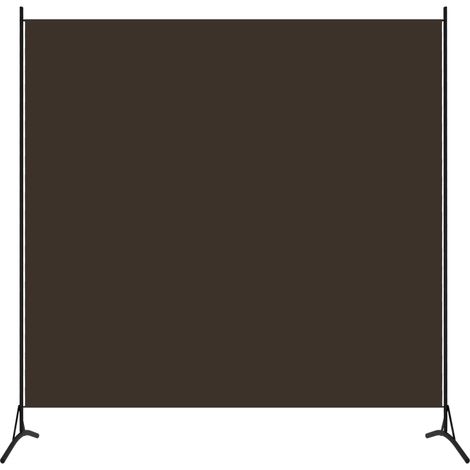 Paravento Marrone 175x180 cm in Tessuto vidaXL