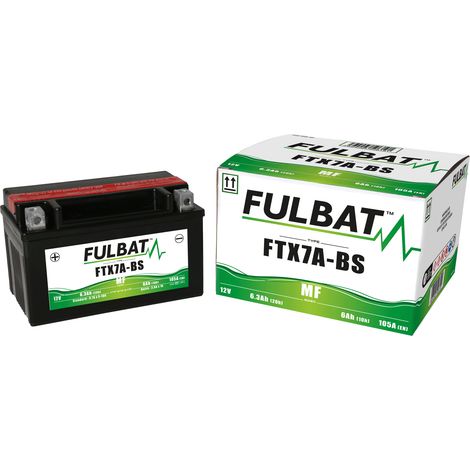 Batería Fullbat FUL MF - FTX7A-BS / YTX7A-BS (seca, sin mantenimiento, ácido incluido)