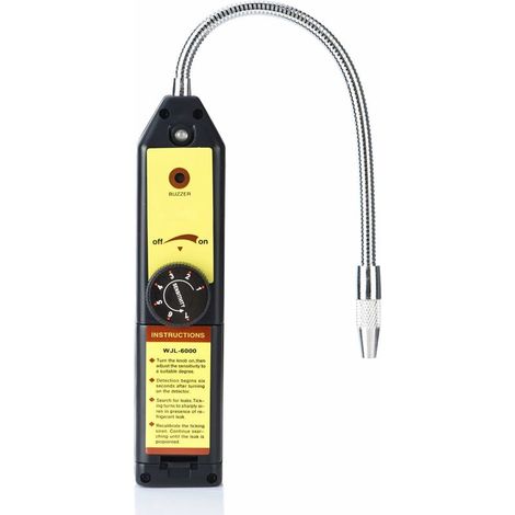 High accuracy, instantaneous halogen gas leak tester with indicator light
