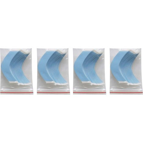 144 bandes adhésives double face imperméables à forte tenue pour toupets et perruques à dentelle frontale, forme CC (1/5)