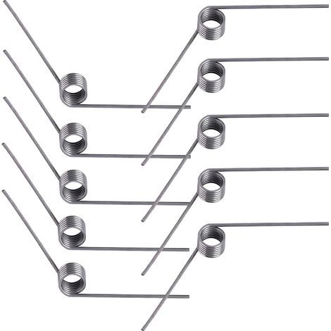 10 Stück Torsionsfedern, Rückholfedern, Edelstahl 304, Außendurchmesser 5 mm, 6 Windungen, Winkel 120°, für Reparaturen zu Hause (1/5)