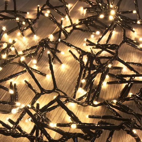 Cluster-Lichterkette 400 LEDs Innen und Außen warmweiß-MLK053C (1/5)