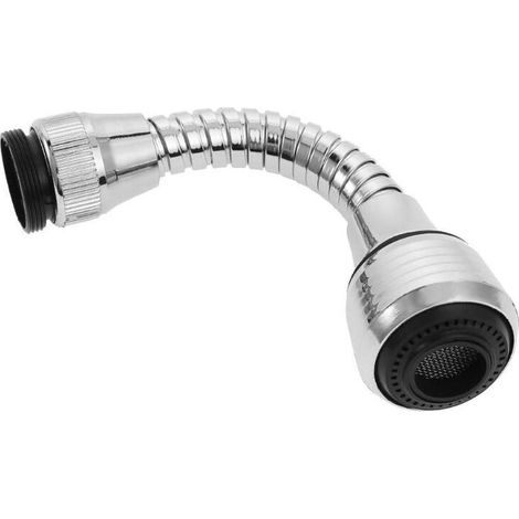 Accessoire de douchette pour robinet d'évier, buse de mélange rotative anti-éclaboussures avec tuyau - Rallonge pour robinet de cuisine (1/5)