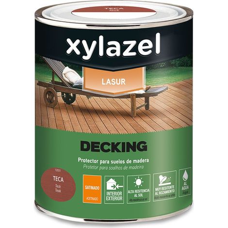 Xylazel Protecteur de plancher en bois imperméable longue durée pour terrasse en teck 0,750 L