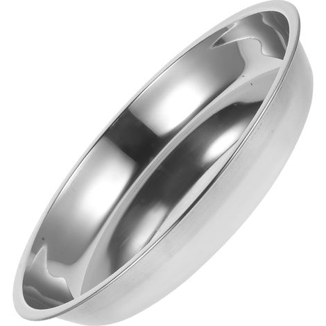 Inox Rond Extra pais Assiette Plate Acier Inoxydable Grand (1/5)