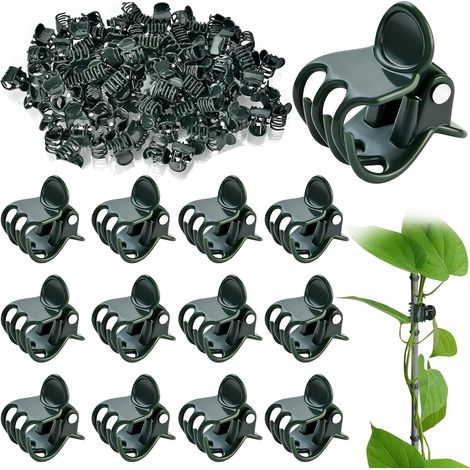 Clip per piante, clip per orchidee, 100 clip di supporto per piante, clip di supporto per piante rampicanti per sostenere pomodori, viti, ortaggi e fiori (1/5)