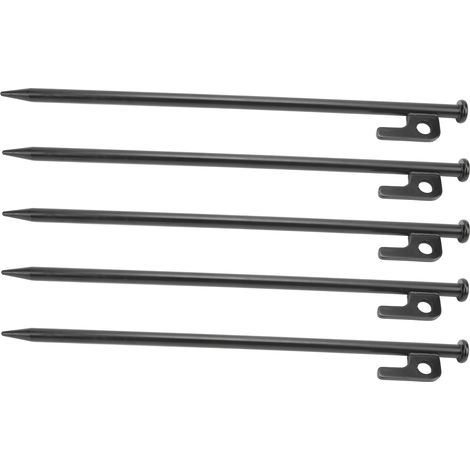 Lot de 30 piquets de tente multifonctionnels en métal robuste, faciles à enfoncer et résistants à la corrosion, pour le camping en extérieur. (1/5)