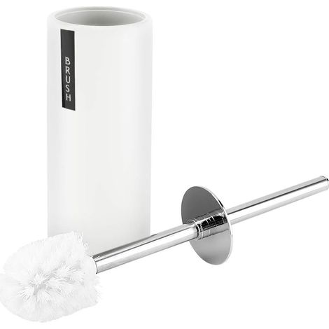 einsetzbares WC Bürstenset mit Halter für Badezimmer weiß