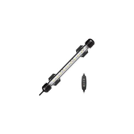 Barre lumineuse LED submersible de 7,5 pouces pour aquarium, avec minuterie marche/arrêt automatique et variateur de luminosité