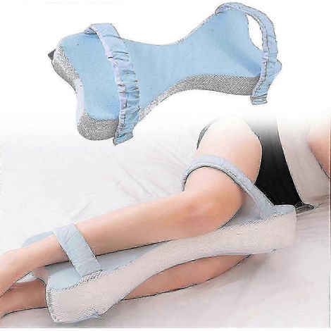 Oreiller orthopédique en forme de coin pour soulager les douleurs aux genoux et aux hanches, avec soutien en mousse à mémoire de forme (1/5)