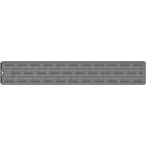 Tapis d'égouttage long en silicone, séchage de vaisselle, planche pour cuisine et salle de bain (1/5)