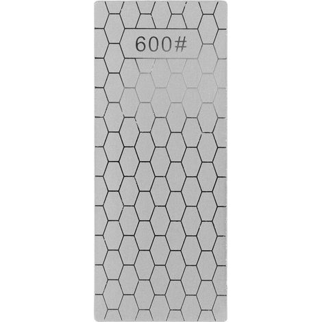 Jeffergarden Pierre à aiguiserPierre à aiguiser en diamant rectangulaire plaque d'afftage de couteaux en diamant pierre à aiguiser outil de broyeur pour la cuisine grain 600 (1/5)