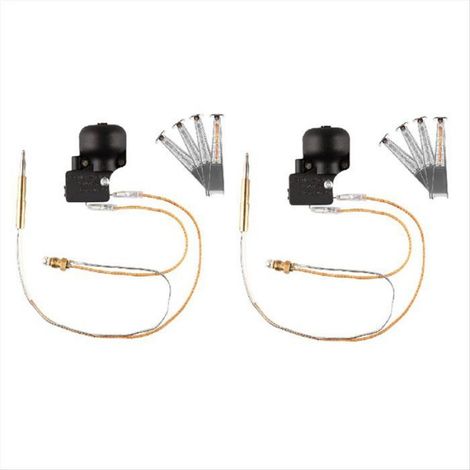2 Pièces Thermocouple, Interrupteur d'inclinaison, Sécurité gaz, Plastique et métal, Pour radiateur terrasse (1/5)