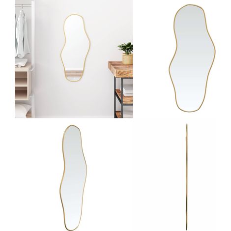 Wandspiegel Golden 80x35 cm - Wandspiegel golden - Spiegel für Schlafzimmer (1/5)