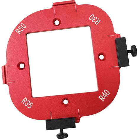 Gabaris de rayon d'angle arrondi 4 en 1 aluminium pour défonceuse affleureuse bricolage bois (1/5)