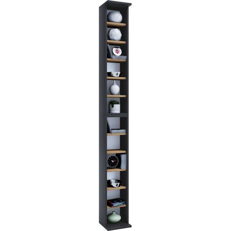 Madera CD DVD Stand Decoración Estante Bigol 180x21x20 - VCM