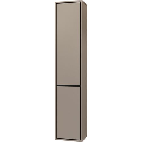Colonne suspendue de salle de bain collection GOBI coloris marron.