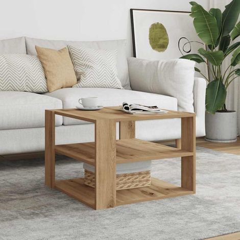 Couchtisch Artisan-Eiche 58x58x40 cm Holzwerkstoff